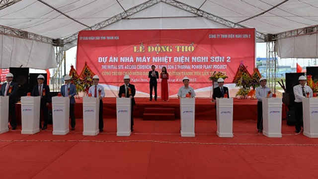 Dự án đầu tư xây dựng nhà máy nhiệt điện BOT Nghi Sơn 2, tổng vốn đầu tư 2,79 tỷ USD do nhà đầu tư Nhật Bản đầu tư tại Thanh Hoá.