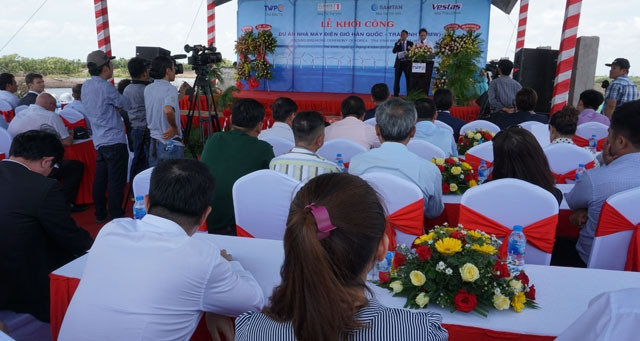 Khởi công Dự án nhà máy điện gió Hàn quốc - Trà Vinh.