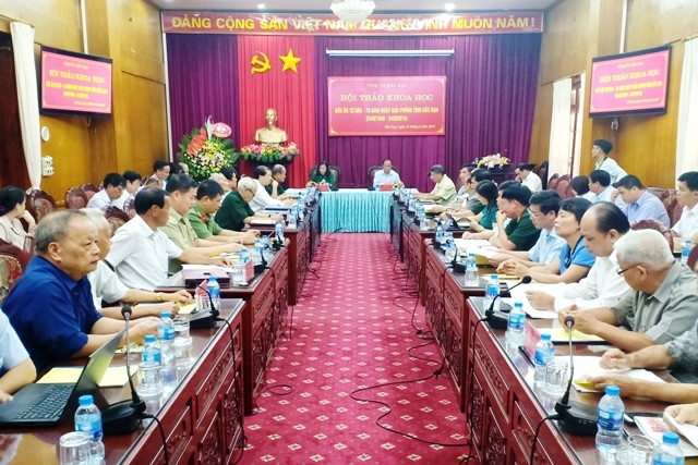 Hội thảo khoa học “Dấu ấn tự hào - 70 năm giải phóng Bắc Cạn”.