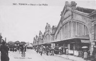 Chợ Đồng Xuân vào thế kỷ 19.