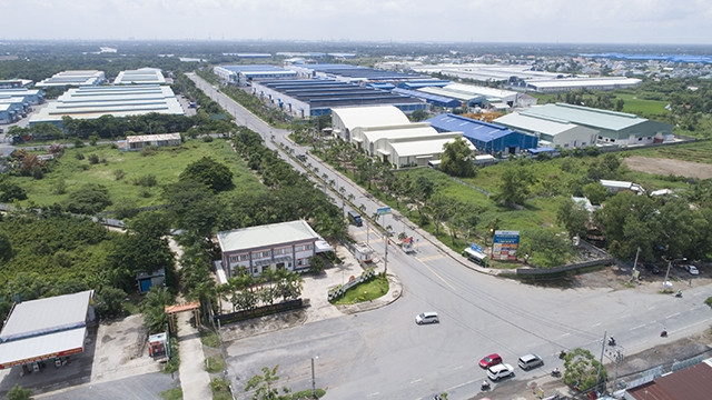 Khu công nghiệp Tân Kim (xã Tân Kim, huyện Cần Giuộc) thu hút được nhiều doanh nghiệp trong nước và nước ngoài đến đầu tư phát triển.