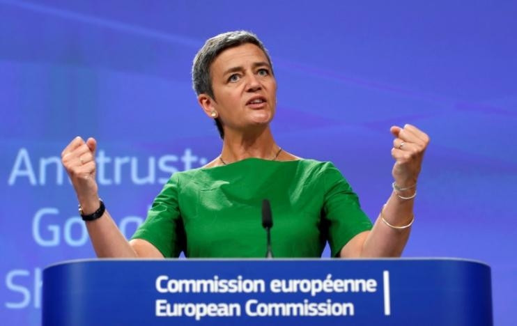 Cao ủy EU phụ trách chống độc quyền Margrethe Vestager. (Ảnh: Reuters)