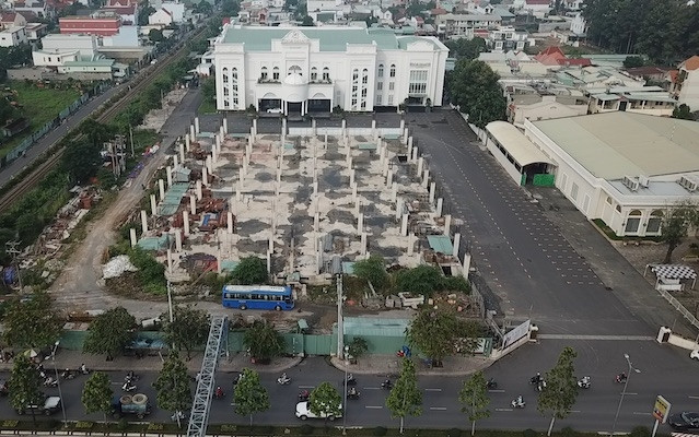 Toàn cảnh Dự án khu phức hợp thương mại dịch vụ và căn hộ cao cấp.