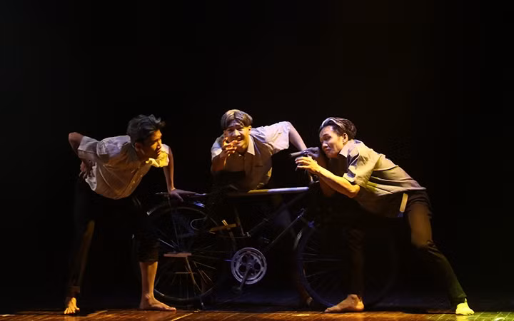 Tác phẩm múa Cuội già của biên đạo múa Nguyễn Hải Trường (Học viện Múa Việt Nam) đoạt giải nhất Cuộc thi Tài năng trẻ biên đạo Múa toàn quốc năm 2019. Ảnh: HƯƠNG GIANG