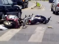 Hiện trường một vụ TNGT.