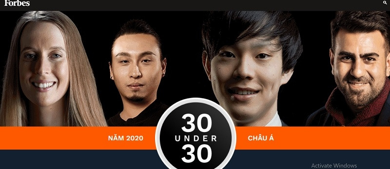 30 gương mặt doanh nhân châu Á trẻ được Forbes vinh danh năm 2020.