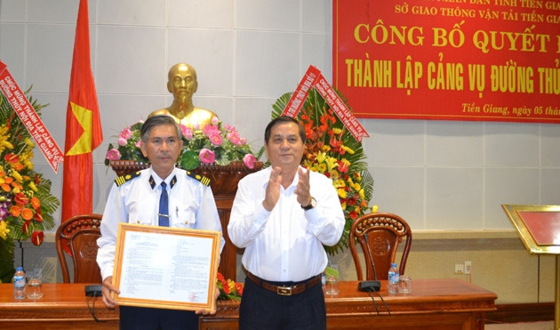 Thành lập Cảng vụ đường thủy nội địa Tiền Giang