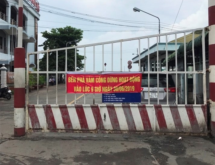 Bến phà Vàm Cống chính thức dừng hoạt động.