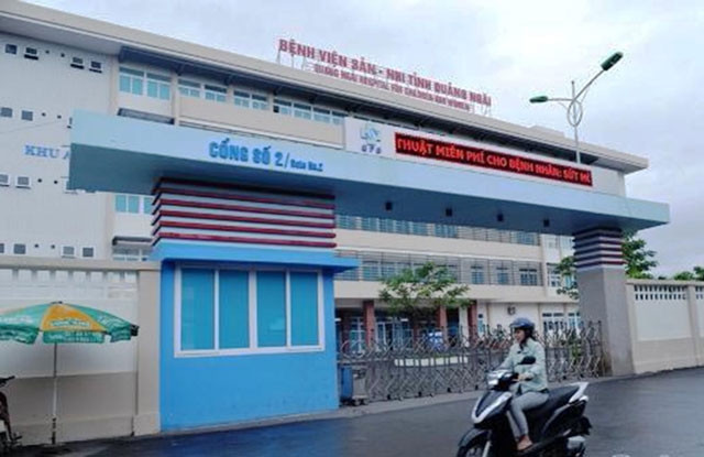 Bệnh viện Sản-Nhi Quảng Ngãi, nơi xảy ra sai sót. (Ảnh do Bệnh viện cung cấp)