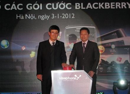 VinaPhone cung cấp gói cước cho điện thoại BlackBerry