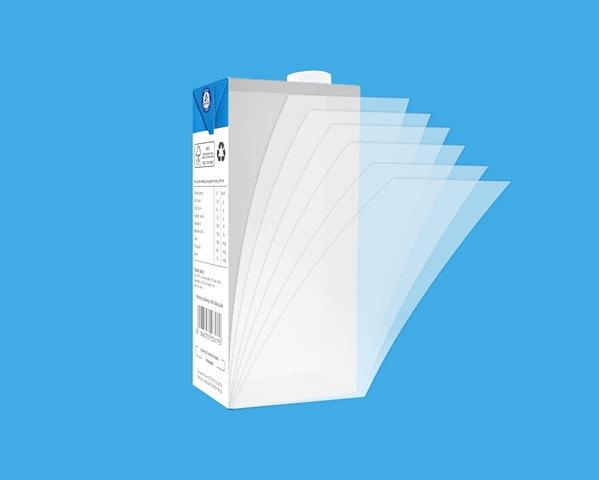 Hộp giấy Tetra Pak có 6 lớp giúp bảo vệ sữa trọn vẹn dinh dưỡng.