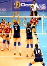 Giải bóng chuyền nữ VTC Cup: Việt Nam thắng dễ Uzbekistan