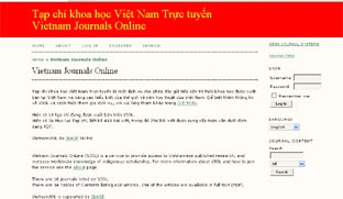 Khai trương Tạp chí khoa học Việt Nam trực tuyến