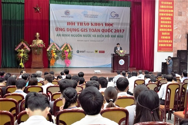 Quang cảnh hội thảo "Ứng dụng GIS toàn quốc 2017” tại Bình Định.