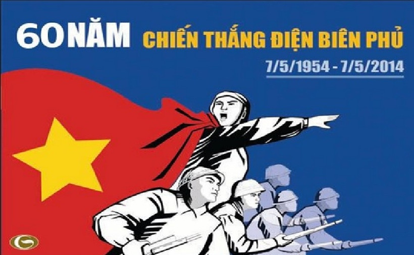 Tranh cổ động Kỷ niệm 60 năm chiến thắng Điện Biên Phủ (dangcongsan.vn)