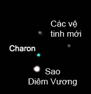 Phát hiện thêm hai mặt trăng mới thuộc sao Diêm Vương