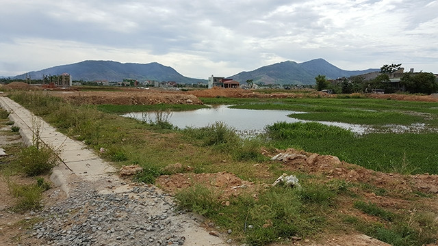 Khu đất bị chủ đầu tư chiếm dụng.