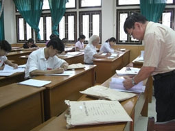 Tại một điểm chấm thi đại học.
(Ảnh minh họa)