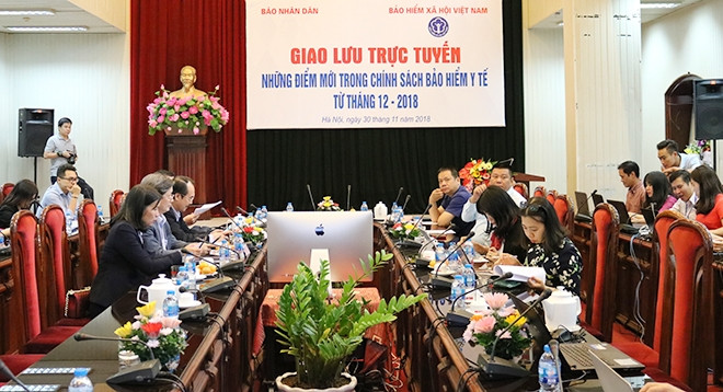 Giao lưu trực tuyến “Những điểm mới trong chính sách bảo hiểm y tế từ tháng 12-2018”
