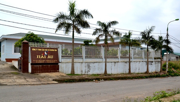 Công ty TNHH sản xuất thương mại Hải Âu tại KCN bắc Duyên Hải xây dựng không phép. 