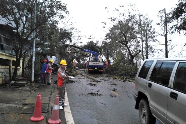 Điện lực Yên Bái khắc phục hậu quả thiên tai.