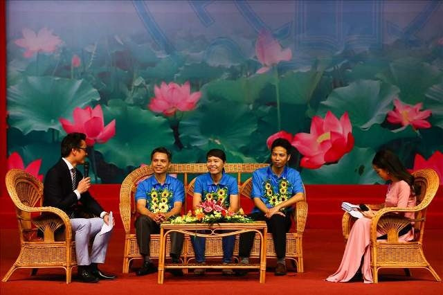 Giao lưu tại Lễ trao Giải thưởng Nguyễn Đức Cảnh lần thứ III- năm 2018.