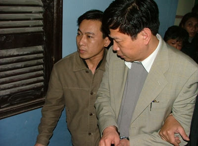 Bùi Tiến Dũng lúc bị bắt.