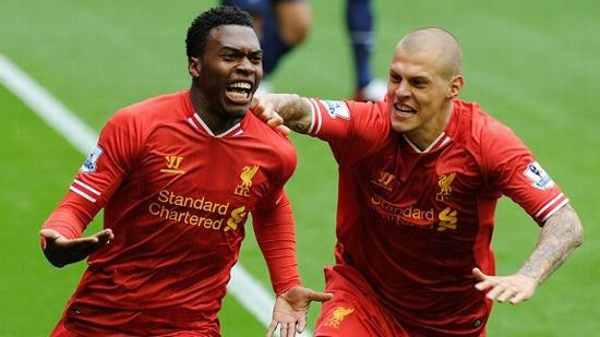 D. Sturridge (trái) lập công xuất sắc cho Liverpool.