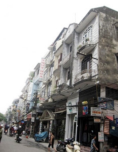 Hiện trạng một góc phố Tạ Hiện.