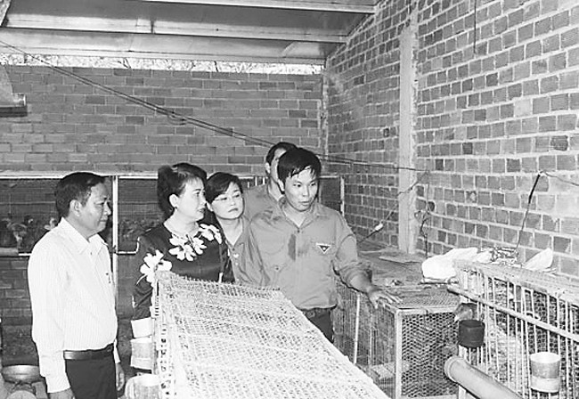 Nhờ chỉ đạo tốt trong phát triển kinh tế - xã hội nên xã Phú Hội, huyện Nhơn Trạch (Đồng Nai) có nhiều mô hình kinh tế mang lại hiệu quả cao. Trong ảnh: Mô hình nuôi gà Đông Tảo ở ấp Xóm Hố, xã Phú Hộ