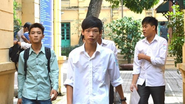 Thí sinh dự thi kỳ thi đại học năm 2013. (Ảnh: Linh Phan)