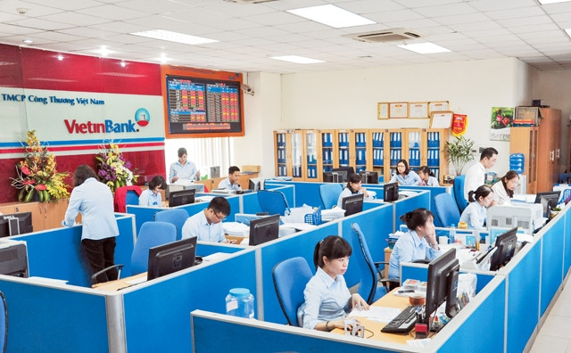 Phòng giao dịch ngân hàng VietinBank Hà Nội. Ảnh | Đức Anh 