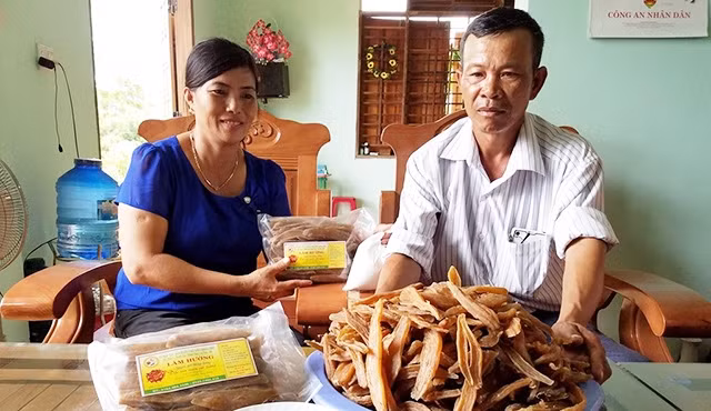 Sản phẩm từ khoai lang của vùng cát Quảng Bình mang lại thu nhập ổn định cho người dân.