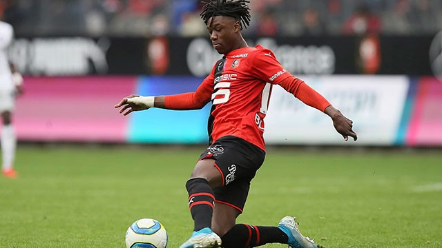 Eduardo Camavinga được bầu là Cầu thủ xuất sắc nhất lượt đi Ligue 1