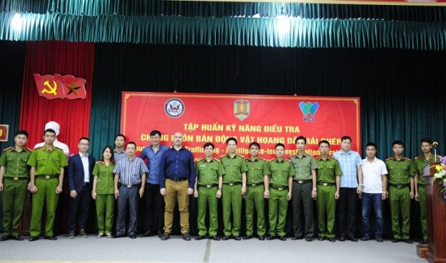 Khai mạc khóa đào tạo “Kỹ năng điều tra chống buôn bán động vật hoang dã trái phép”.