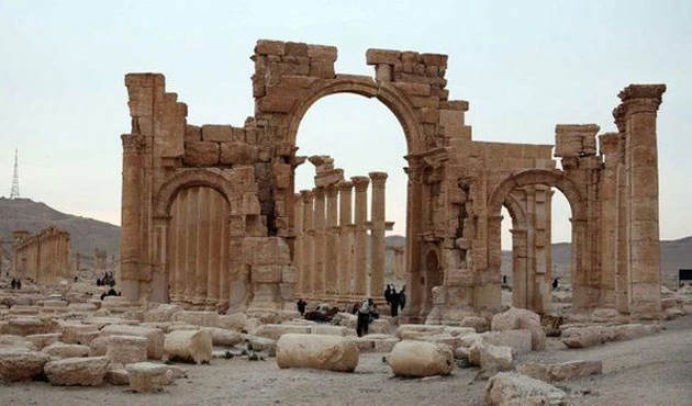 Thành phố cổ Palmyra, nơi có nguy cơ bị mất cắp nhiều đồ cổ quý giá.