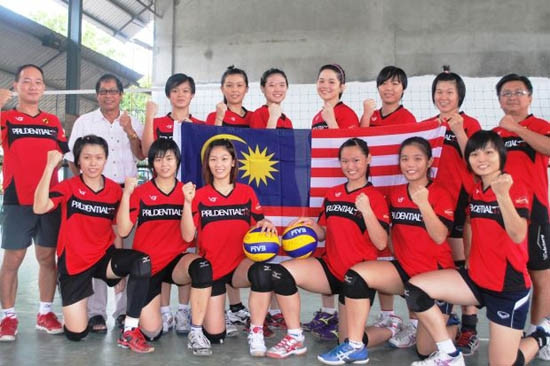 Đội tuyển bóng chuyền nữ Malaysia.