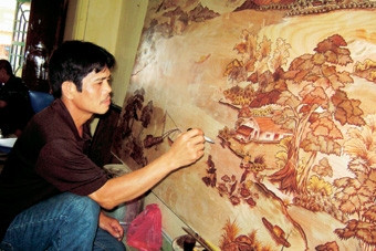 Làm duyên cho tranh ghép gỗ