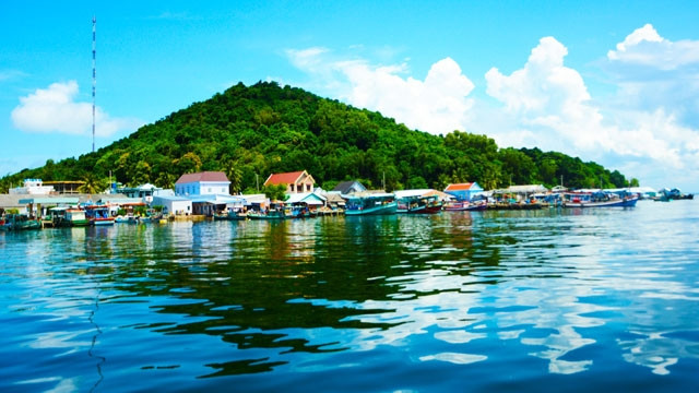 Một góc xã đảo.