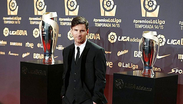 Messi giành danh hiệu Cầu thủ xuất sắc nhất La Liga 2014-2015