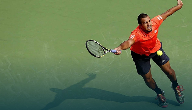 Jo-Wilfried Tsonga khó nhọc vượt qua Kevin Anderson. (ảnh: Getty Images)