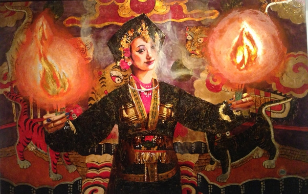 Tranh "Chúa Thượng ngàn".