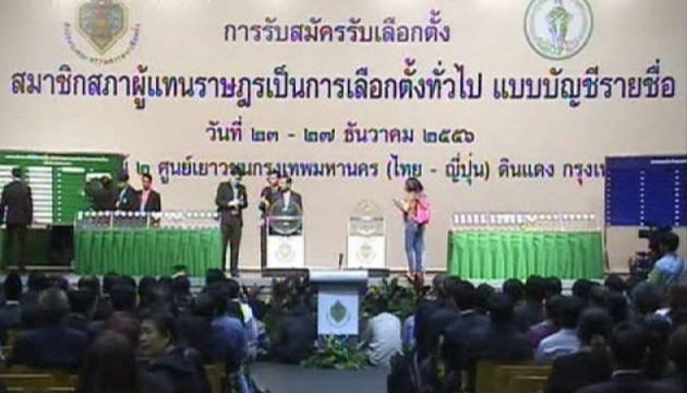 Bốc thăm chọn số hiệu tranh cử của đảng.