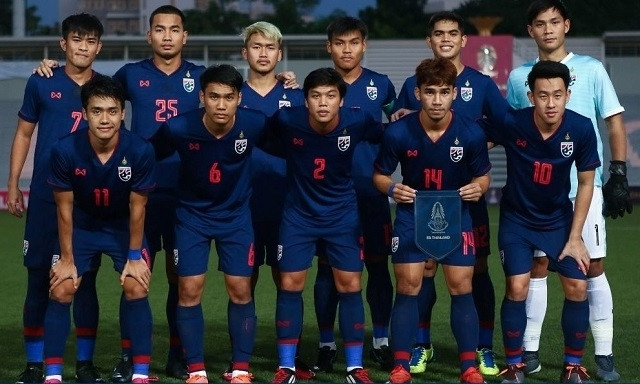 U22 Thái Lan thực sự đáng gờm dù không mang bất cứ cầu thủ nào quá tuổi đá SEA Games 30. (Ảnh: FAT)