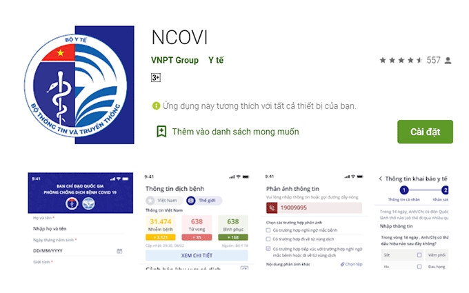 Ảnh chụp màn hình ứng dụng.