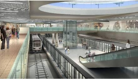 Phối cảnh nhà ga khu vực Bến Thành, quận 1