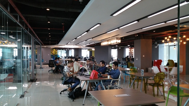Các startup đang cùng phát triển ý tưởng tại UP - một không gian làm việc chung dành riêng cho khởi nghiệp do UP Co-working Space xây dựng.