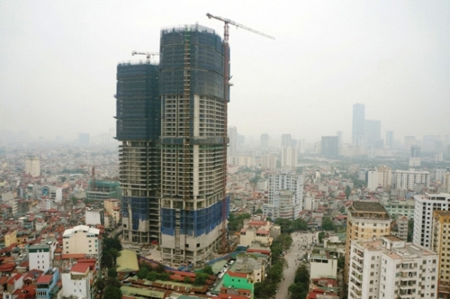 Dự án Discovery Complex 302 Cầu Giấy đang bị chậm tiến độ bàn giao.