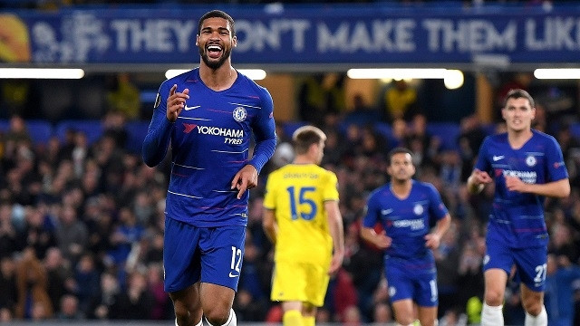 Ruben Loftus-Cheek ăn mừng bàn thắng thứ 2 vào lưới BATE Borisov. (Ảnh: Chelsea FC)