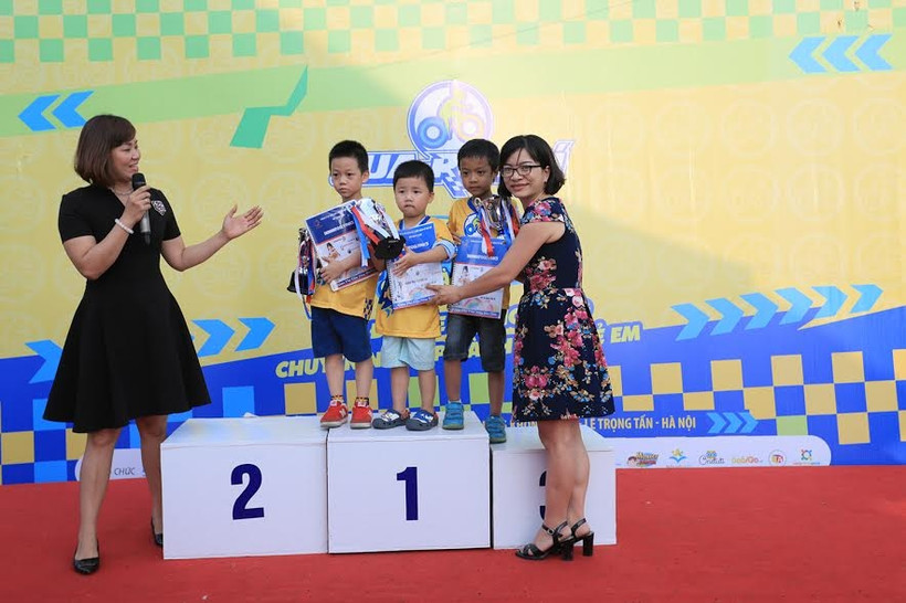 Các bé đạt giải cao tại Cua-rơ Nhí.